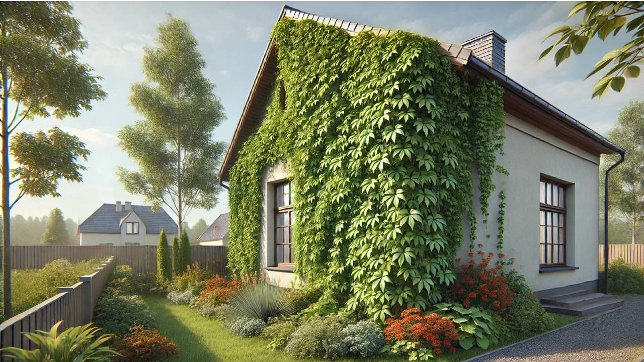 Parthenocissus quinquefolia: guía completa de cuidados 2 Parthenocissus quinquefolia trepadora