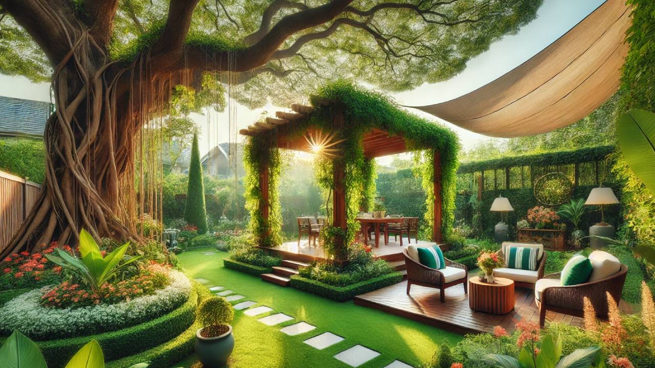 10 ideas para crear sombra en el jardín 2 crear sombra en el jardín