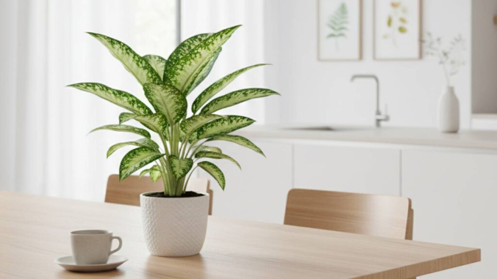Plantas parecidas a la platanera: 10 opciones tropicales para tu hogar y jardín 12 Dieffenbachia seguine